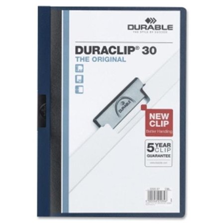 DURABLE OFFICE PRODUCTS Durable Office Products 220328 Vinyl Duraclip Report Cover; Clear & Navy 220328